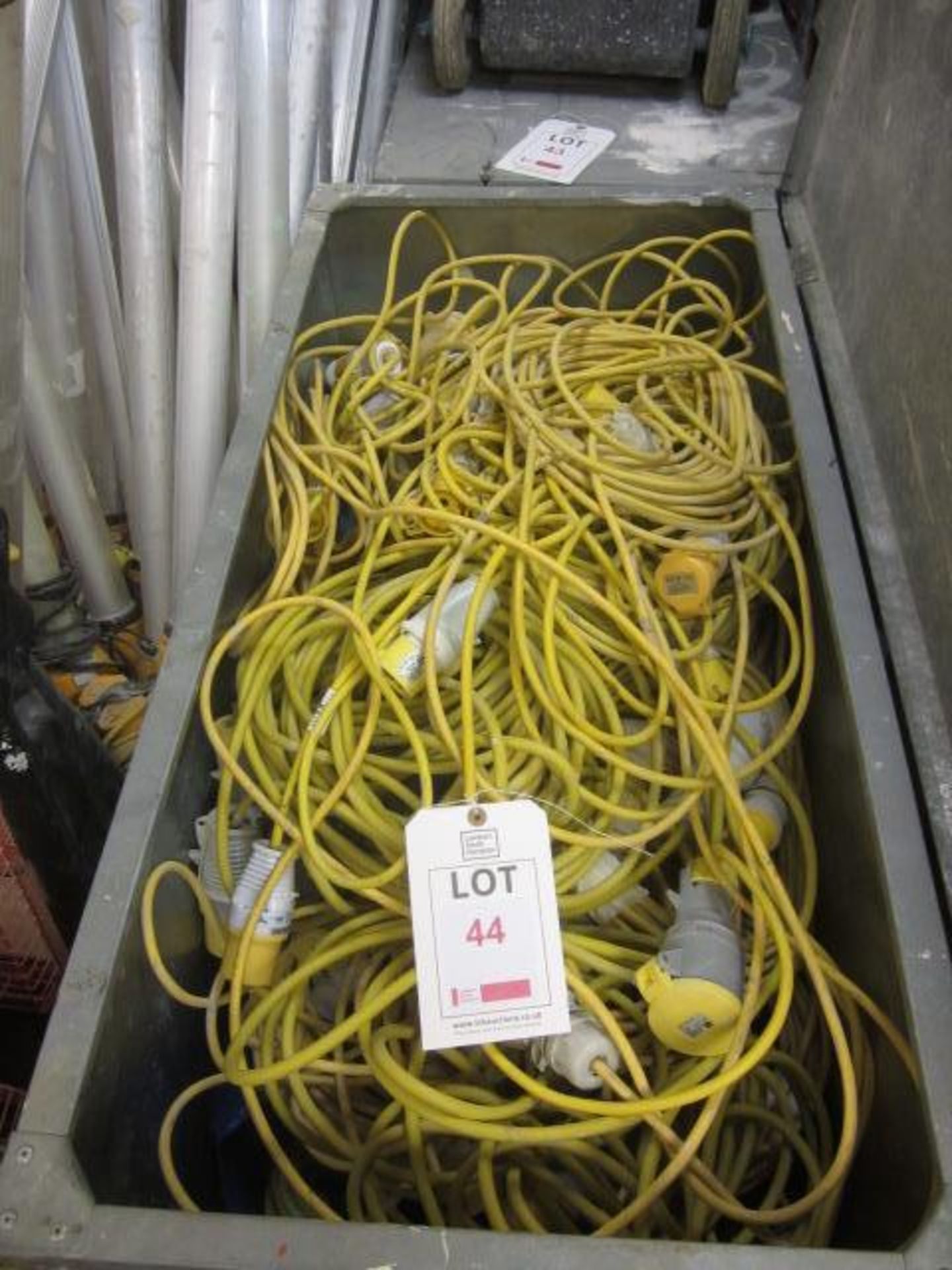 Large quantity of assorted extensions leads, 110v.Located: AC Interiors, Unit A1, Deseronto