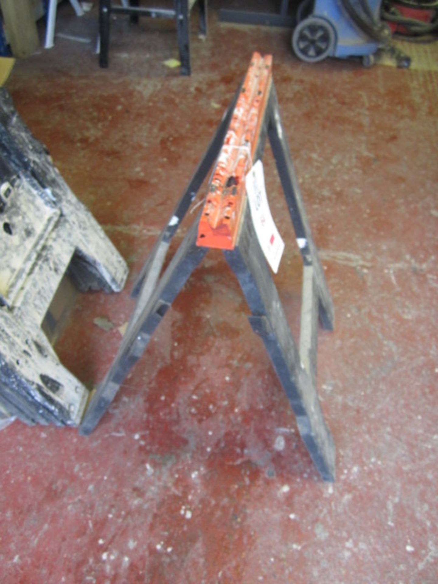 3 x folding plastic work trestles. Located: AC Interiors, Unit A1, Deseronto Trading Estate, St - Image 2 of 2