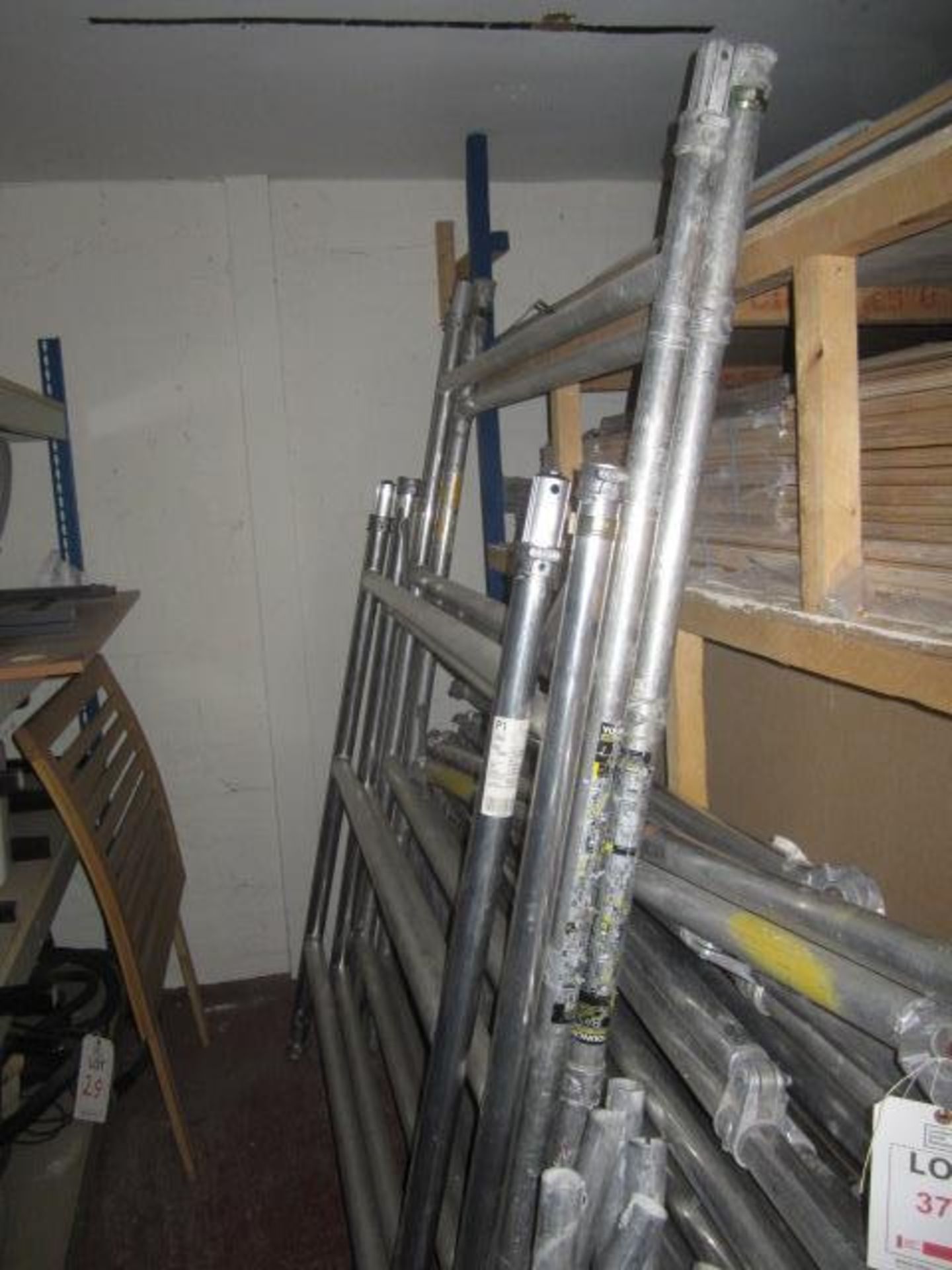 Assorted part complete tower scaffolding including 3 x platforms, 4 x uprights sections, 8 x wheels, - Image 5 of 5