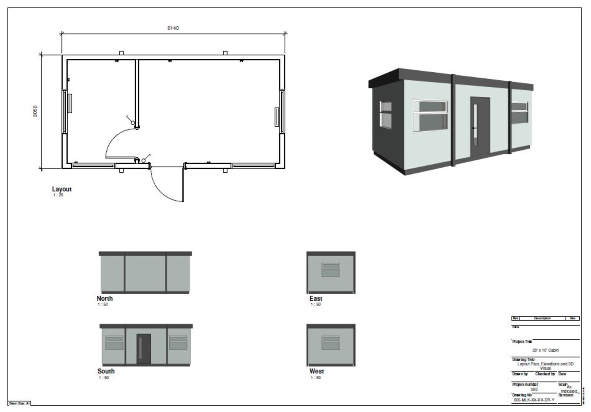 Jackleg Office Building 6.1m x 3.0m approx. (20' x 10') to include plastisol steel exterior - Image 6 of 6