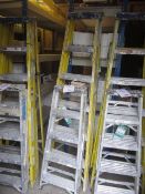 2 x aluminium step ladders, 6 tread/5 tread. Located: AC Interiors, Unit A1, Deseronto Trading