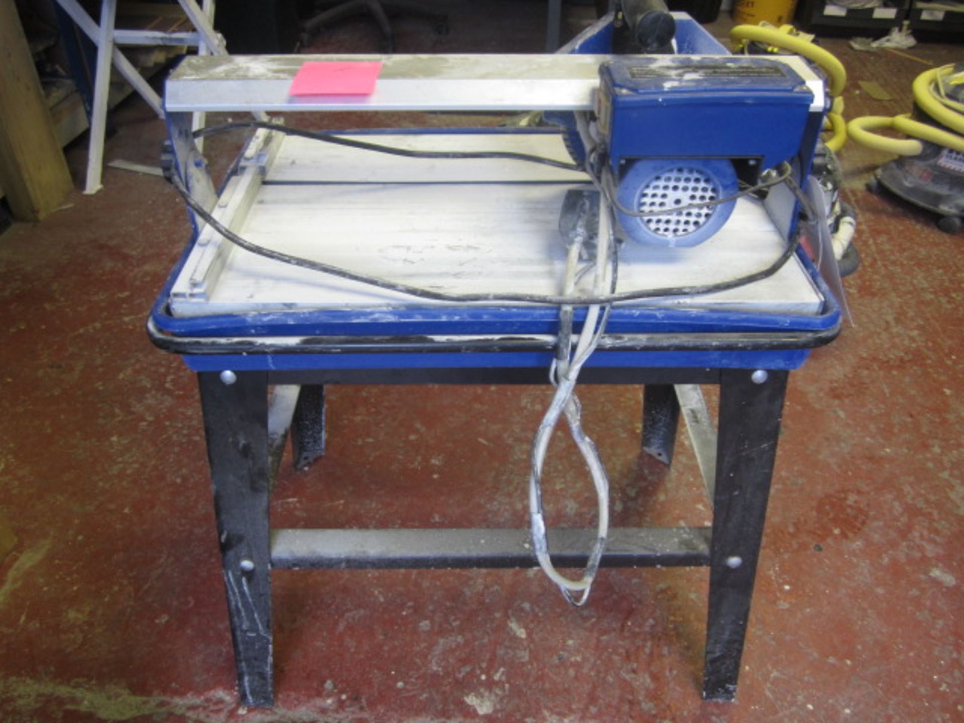 Wet Tile bridge saw, 600w with base, 180dia, 110v. Located: AC Interiors, Unit A1, Deseronto Trading