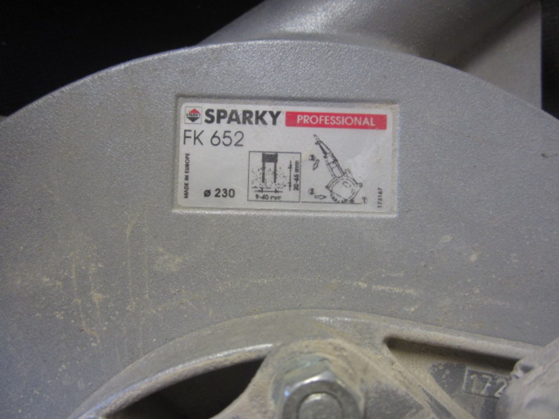 Sparky Professional FK652 wall chaser, 2000w, 110v. Located: AC Interiors, Unit A1, Deseronto - Image 2 of 3