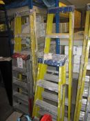 2 x aluminium step ladders, 6 tread/4 tread. Located: AC Interiors, Unit A1, Deseronto Trading
