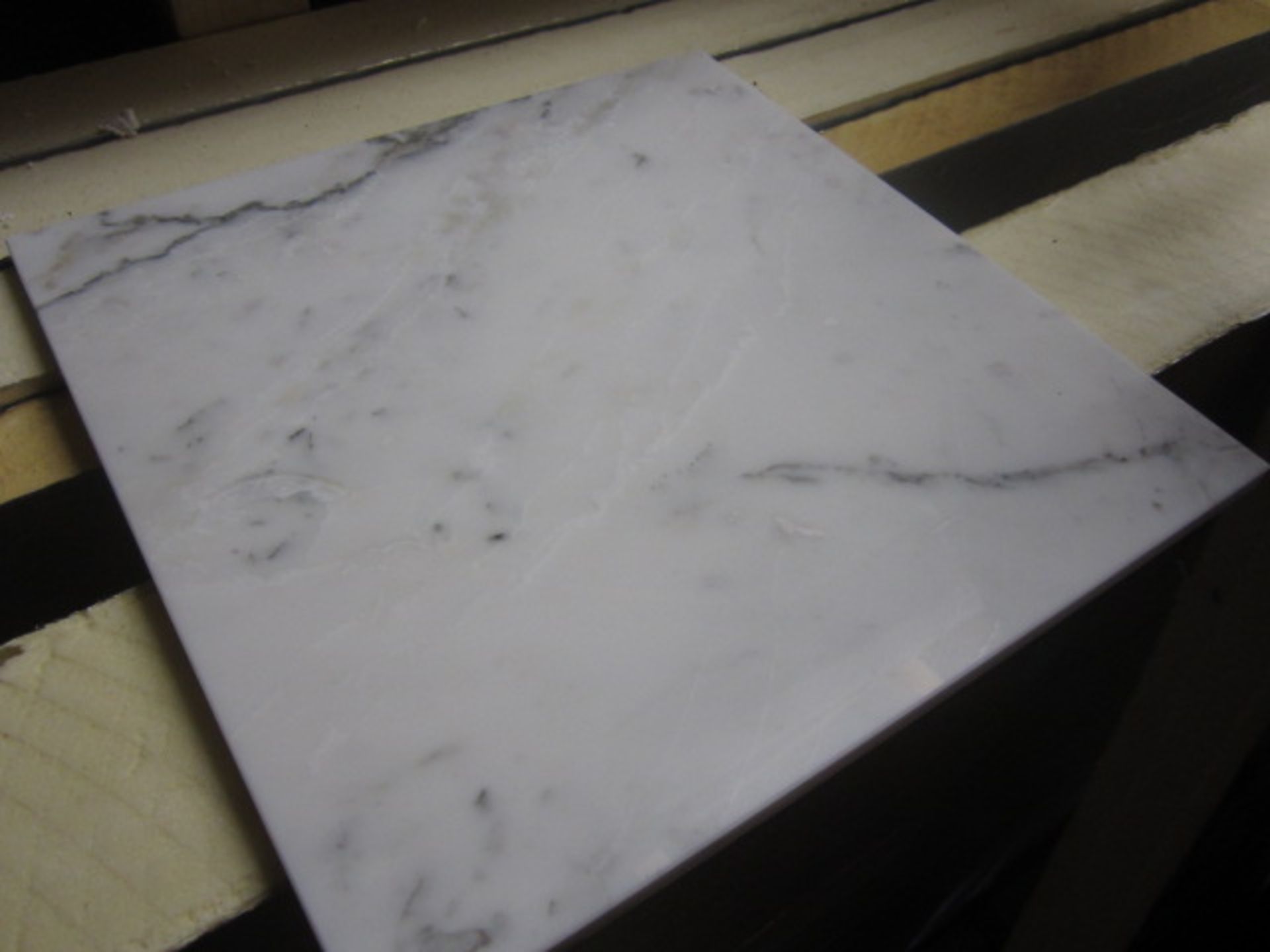 Marble Arabesato floor/wall tiles, 300mm x 300mm x 10mm, 10 per pack x approx. 184 packs. Located: