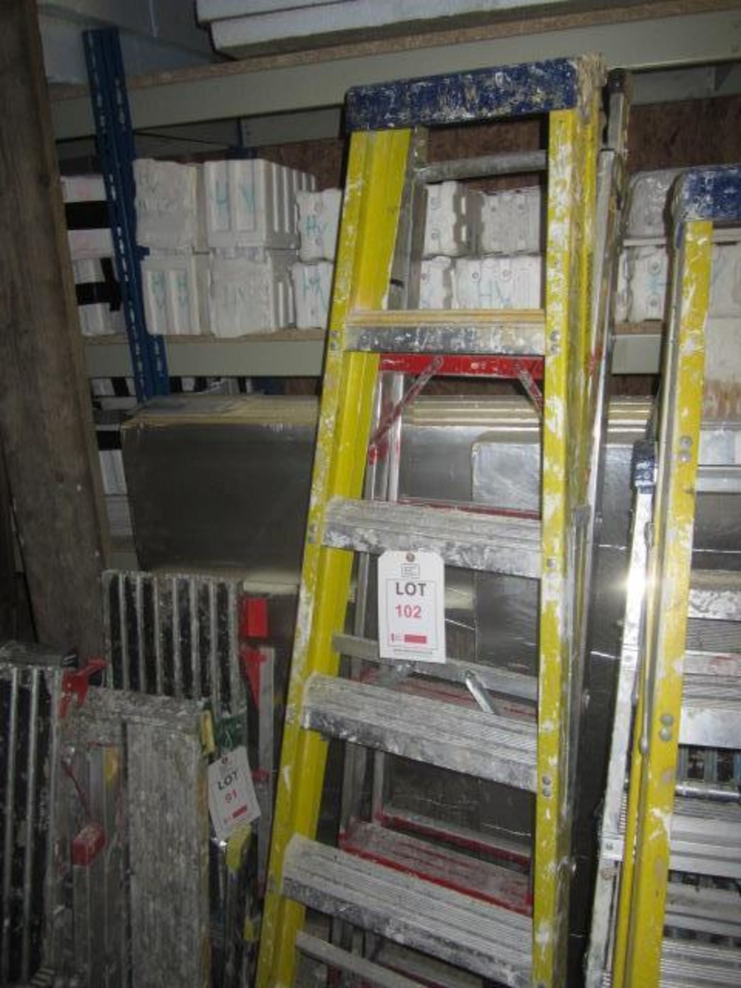 2 x aluminium step ladders, 6 tread/5 tread. Located: AC Interiors, Unit A1, Deseronto Trading