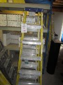 2 x aluminium step ladders, 6 tread. Located: AC Interiors, Unit A1, Deseronto Trading Estate, St