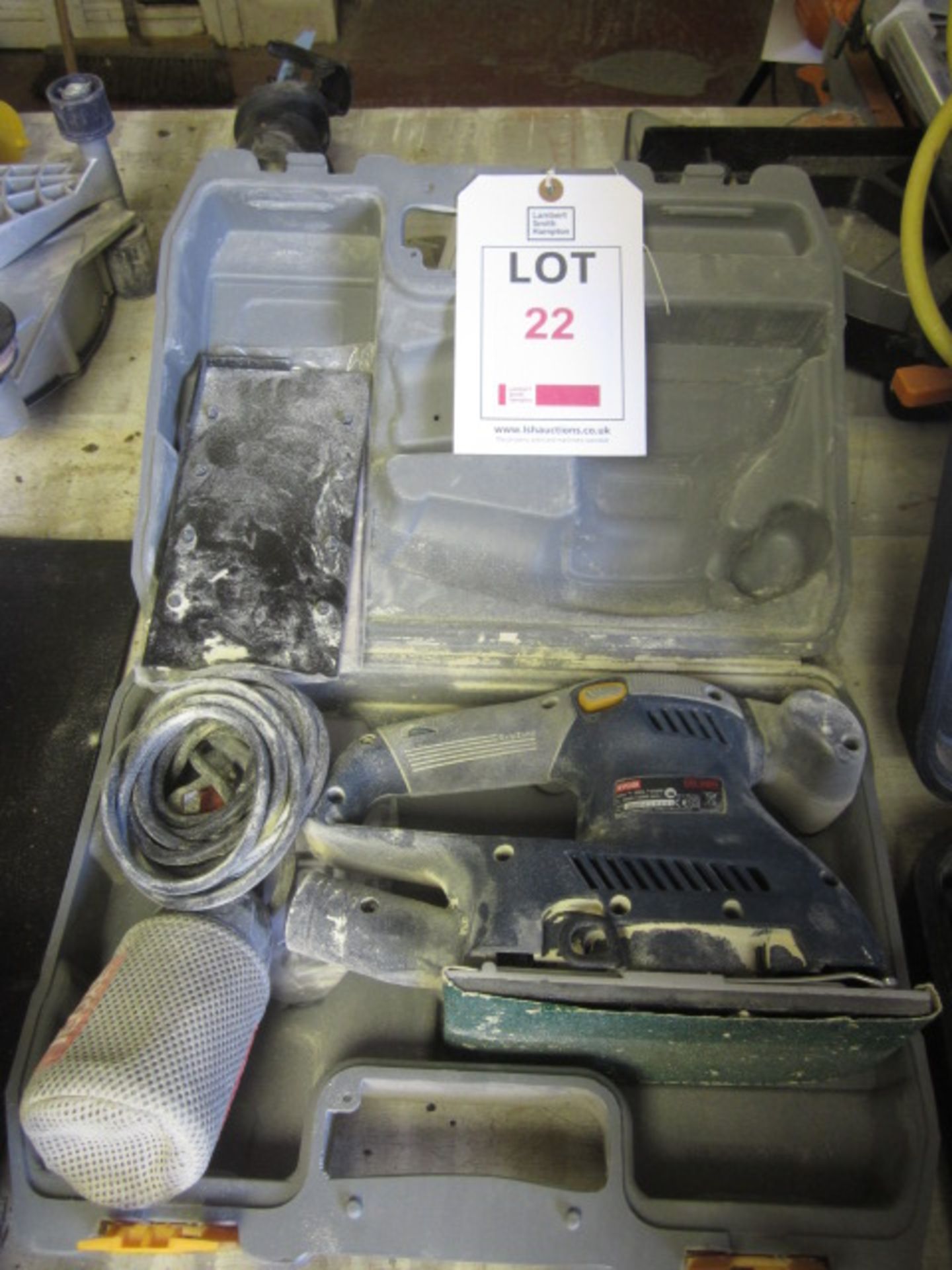 Ryobi ESS-2590V hand sander, s/n: 05/07-019081, 240v. Located: AC Interiors, Unit A1, Deseronto - Image 2 of 2