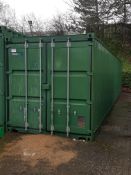 Steel ISO Shipping Container 12.2m x 2.4m approx. (40' x 8') serial no PSSU400195-8, Manufacture