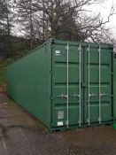 Steel ISO High Cube Shipping Container 12.2m x 2.4m x 2.99m high approx. (40' x 8 x 8'10'') serial