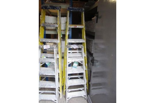 2 x aluminium step ladders, 6 tread/5 tread. Located: AC Interiors, Unit A1, Deseronto Trading