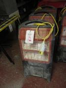 3 x Rhino TQ3 infra-red mobile heaters, 110v - heating element missing. Located: AC Interiors,