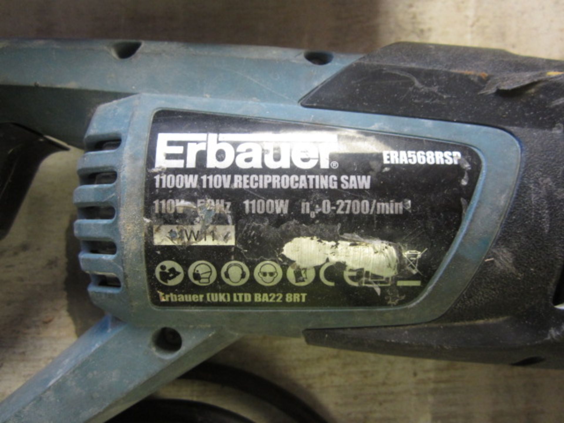 Erbauer ERA568RSP 1100w reciprocating saw, 110v. Located: AC Interiors, Unit A1, Deseronto Trading - Image 2 of 3