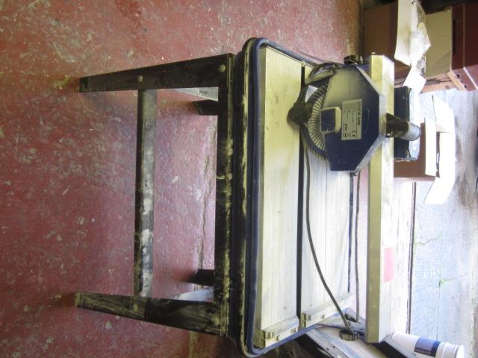 Wet Tile bridge saw, 600w with base, 180dia, 110v. Located: AC Interiors, Unit A1, Deseronto Trading - Image 2 of 3