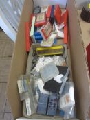 Box and contents to include assorted tooling inserts (as lotted)