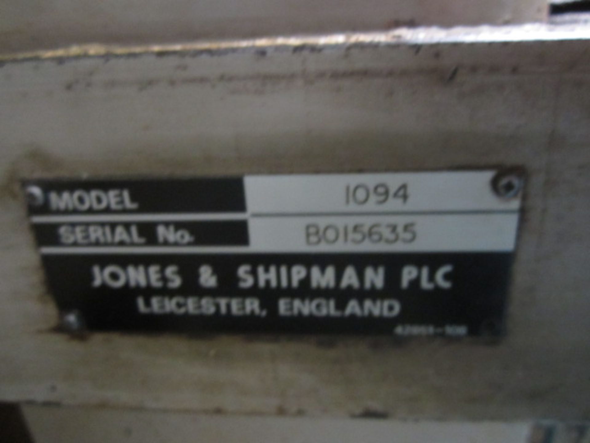 Jones & Shipman Series 10 450/1094 CNC plain cylindrical grinder, serial no: B015635, Allen - Image 6 of 8