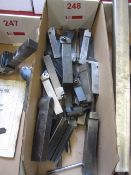 Box and contents to include assorted insert tool holders
