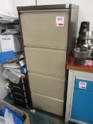 Two steel 4-drawer filing cabinets