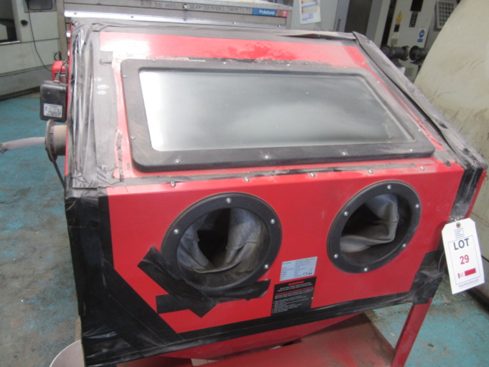 Unbadged sandblasting cabinet, model SBC220LED, serial no: 21902044 - Image 2 of 4