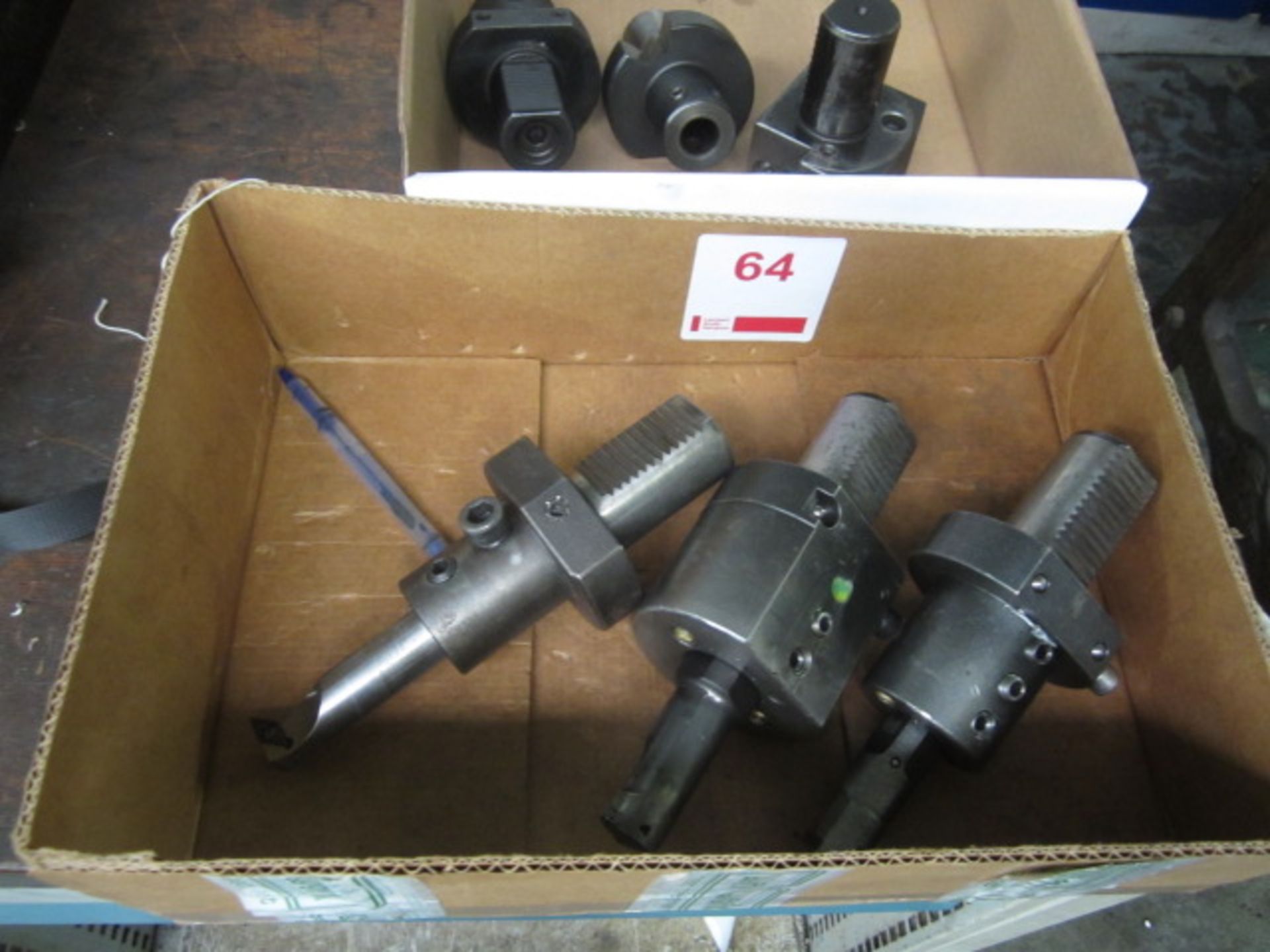 Two boxes of tool holders and fitted tooling, where fitted - Image 2 of 3