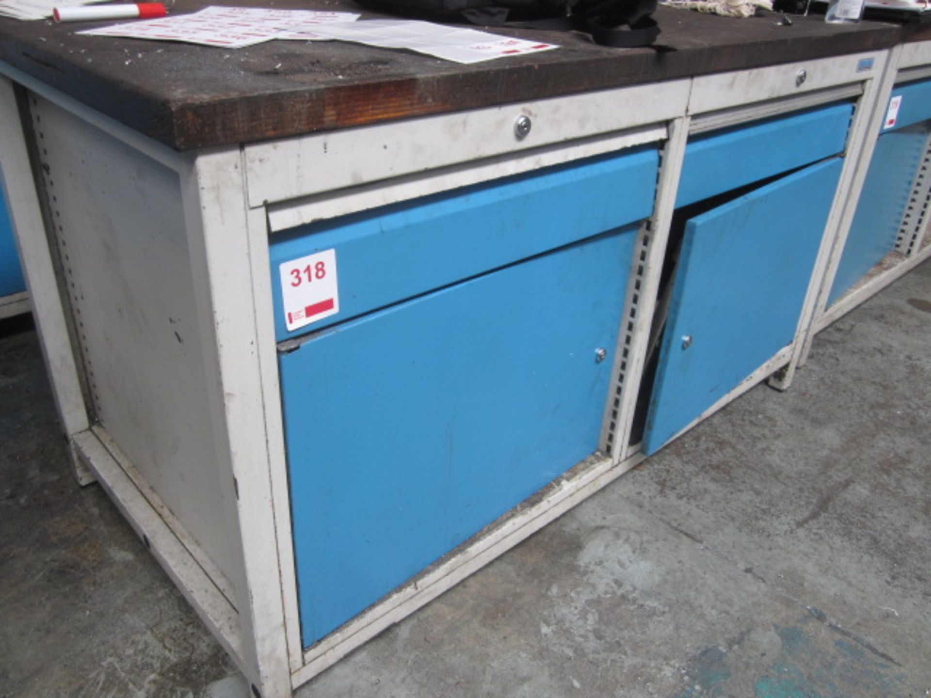 Bedrunka and Hirth twin door/twin drawer workbench