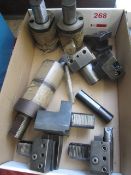 Box and contents to include assorted tool holders and tooling (where fitted) (as lotted)