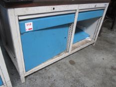 Bedrunka and Hirth twin door/twin drawer workbench