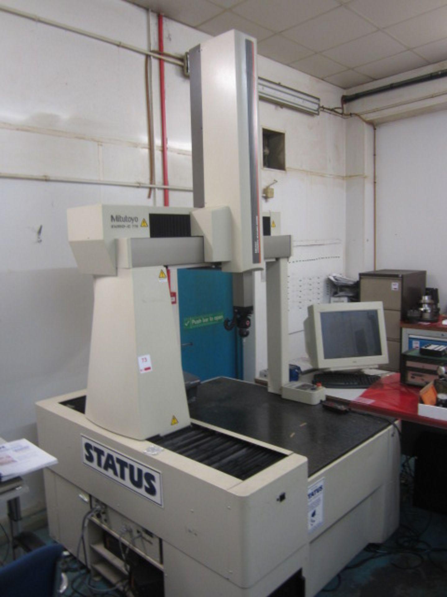 Mitutoyo Euro-C 776 Coordinate measurement machine, serial no: 00766040, model BRT707, with Renishaw - Image 2 of 8