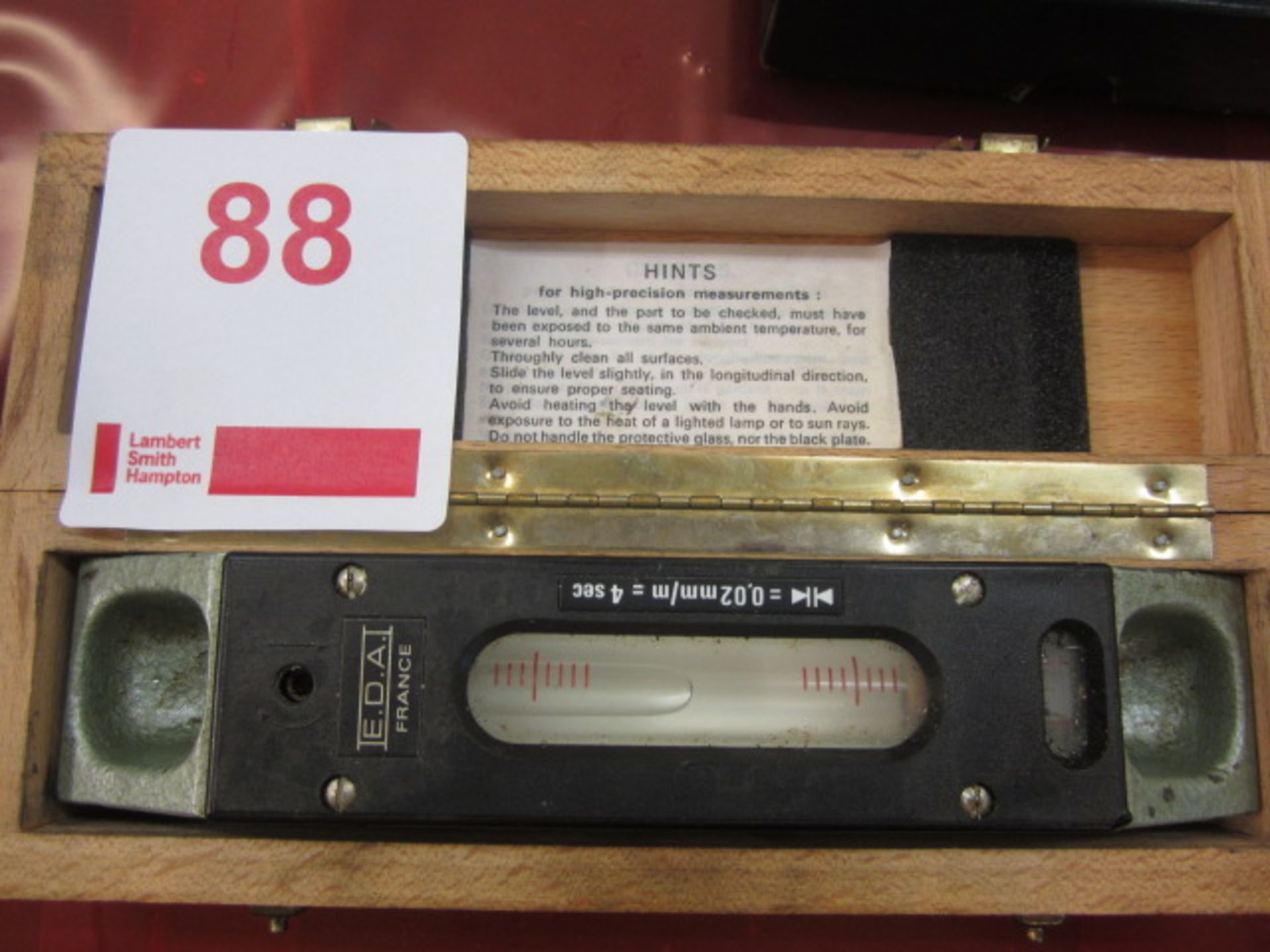 Boxed level gauge