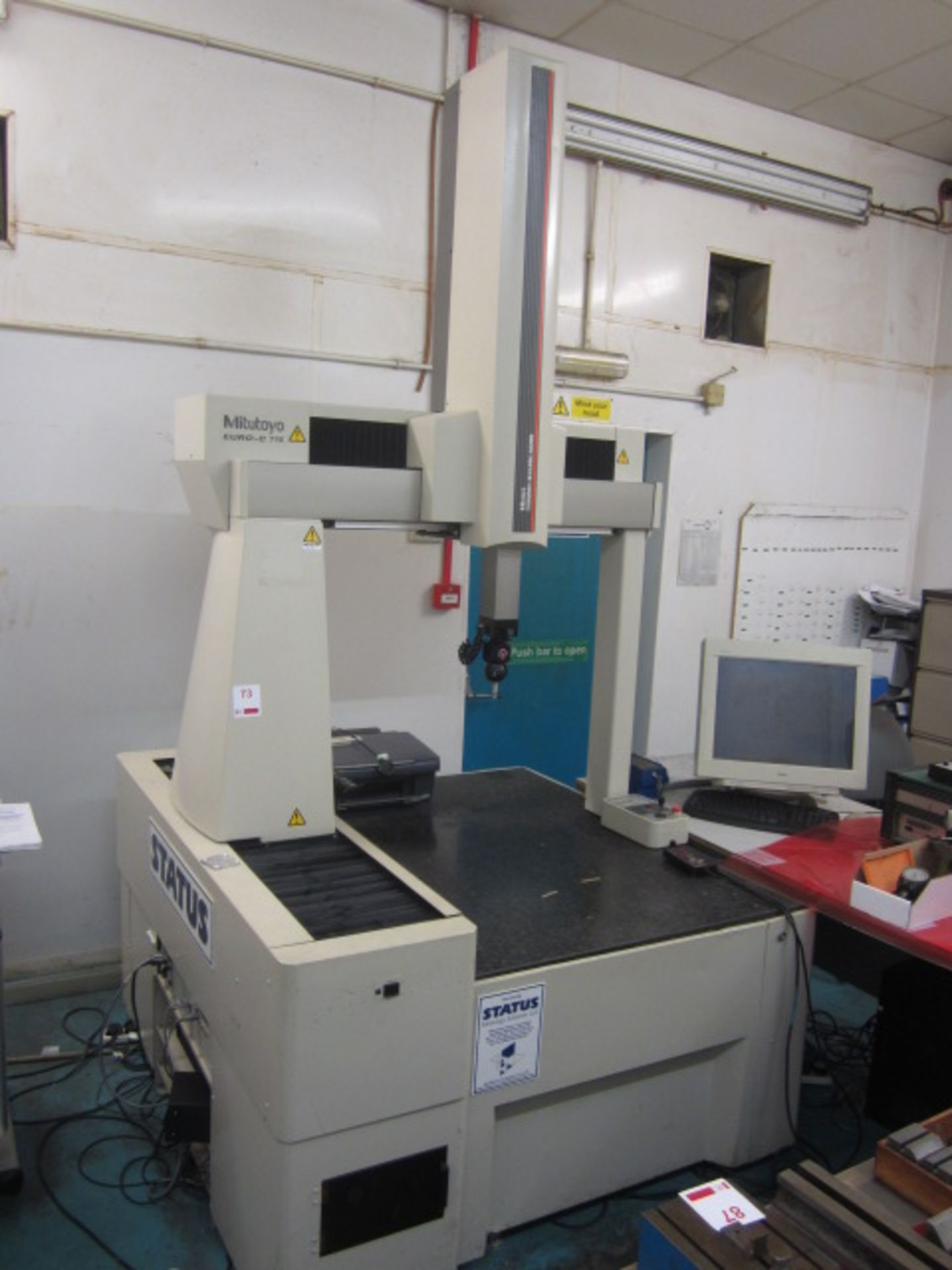 Mitutoyo Euro-C 776 Coordinate measurement machine, serial no: 00766040, model BRT707, with Renishaw