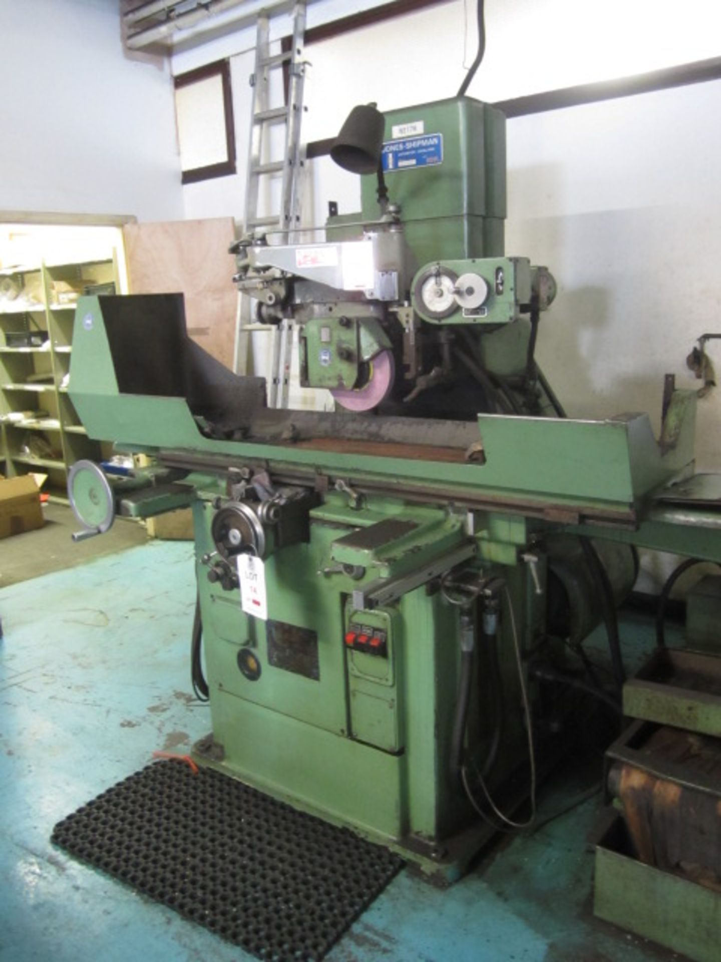 Jones & Shipman 1011 horizontal spindle surface grinder, serial no: 19193, fitted Diaform wheel