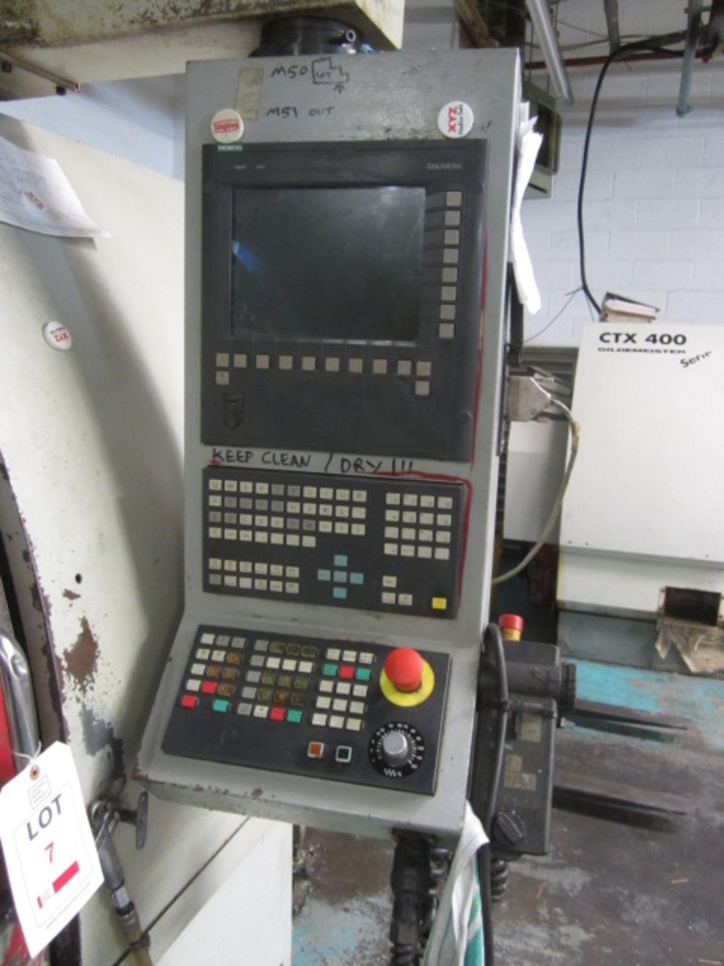 XYZ 250 TC CNC slant bed turning centre, model Valcon 250, serial no: 0202075 (2002), Siemens - Image 3 of 6