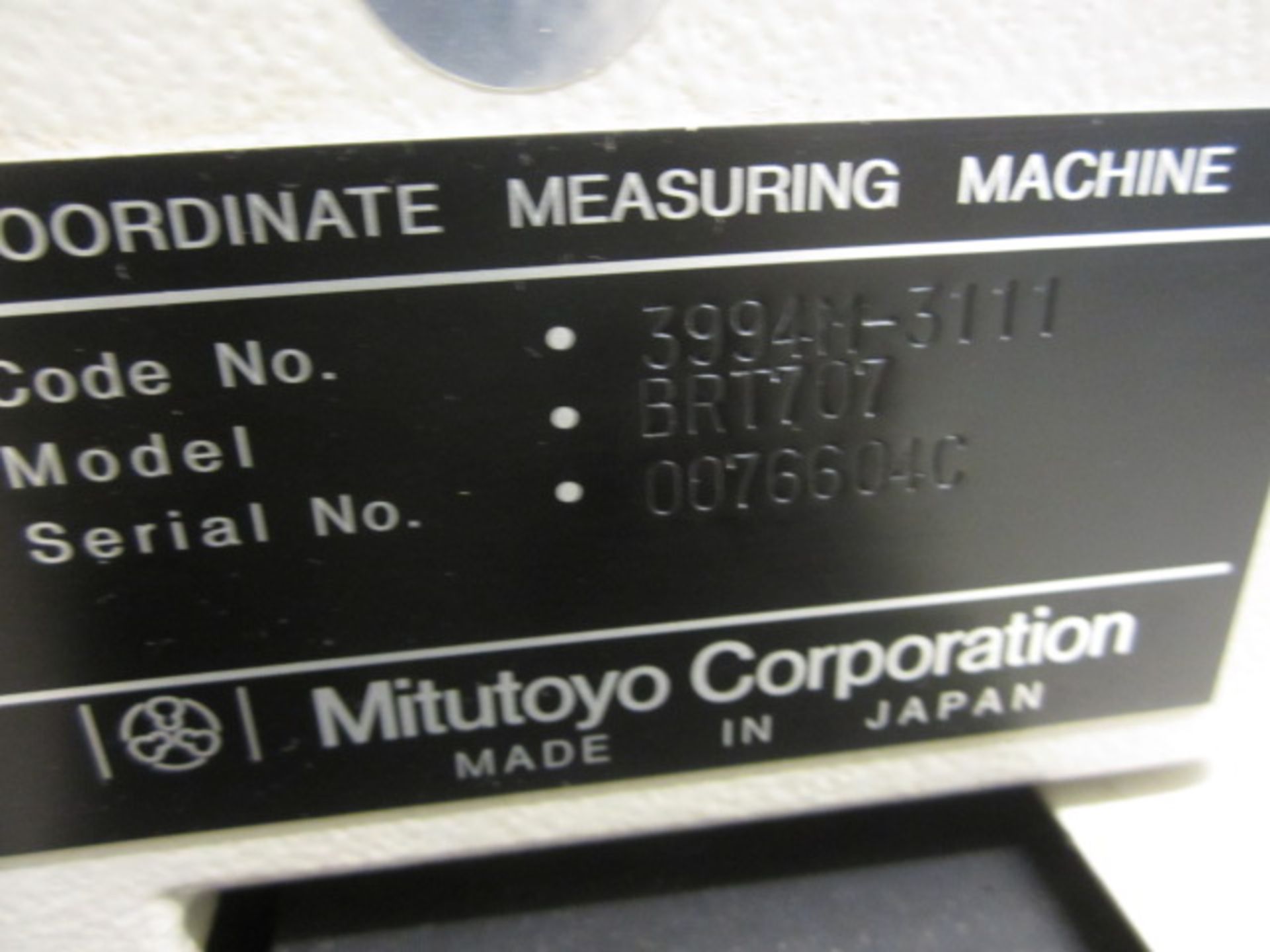 Mitutoyo Euro-C 776 Coordinate measurement machine, serial no: 00766040, model BRT707, with Renishaw - Image 8 of 8