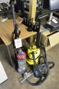 Three various hoovers incl. Karcher WD2 and Dyson DC41
