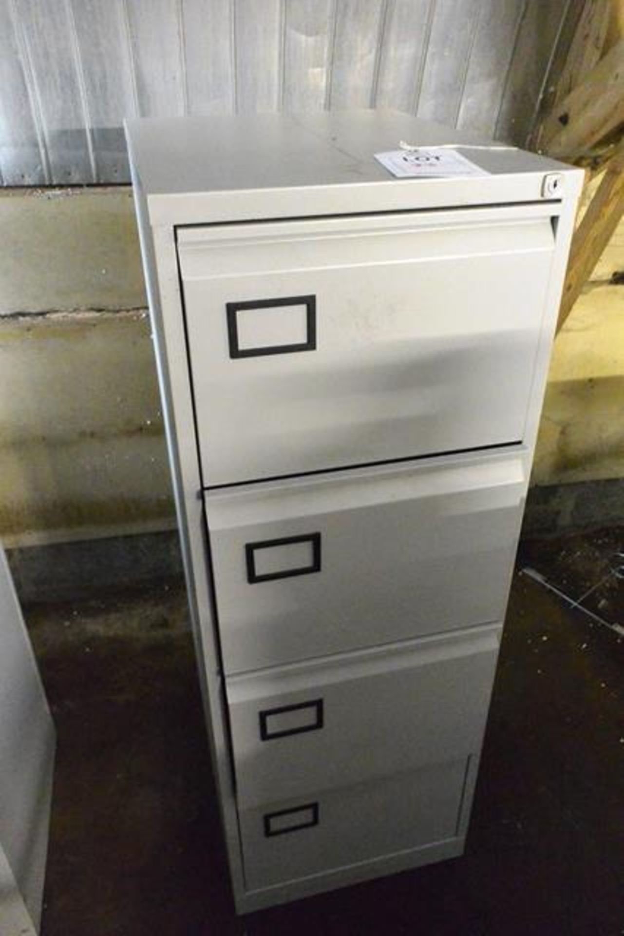 Steel 4 drawer filing cabinet