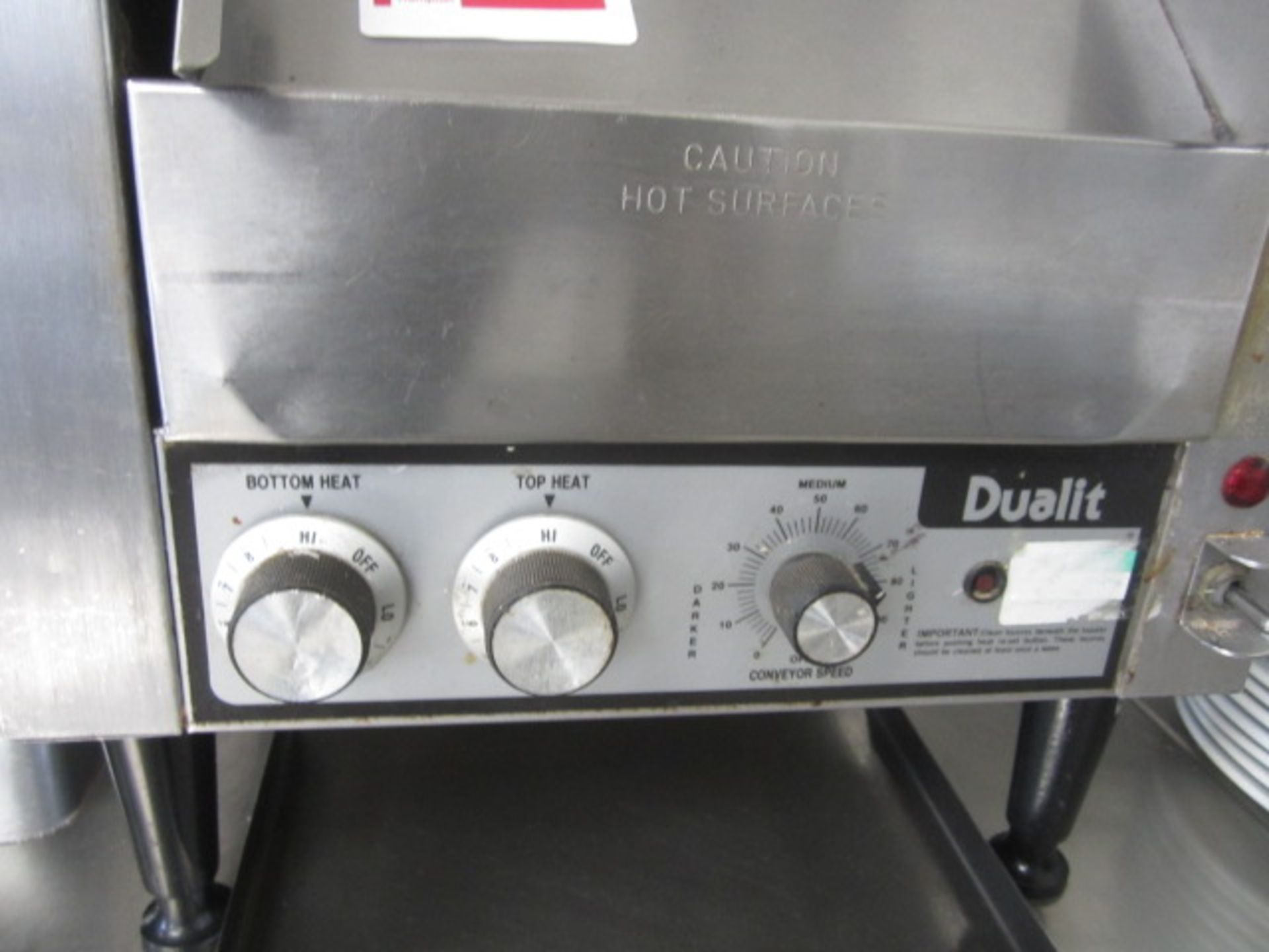 Dualit Stainless Steel continuous feed toaster. Located at main schoolPlease note: This lot, for VAT - Image 2 of 2