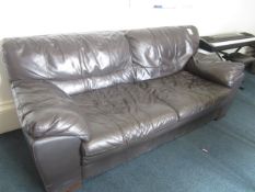 Leatherette 2 seat settee. Located at main school