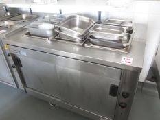 Bartlett Stainless Steel 3 section Bain Marie, model 419E, s/n: 558072, approx. size: 1200mm x