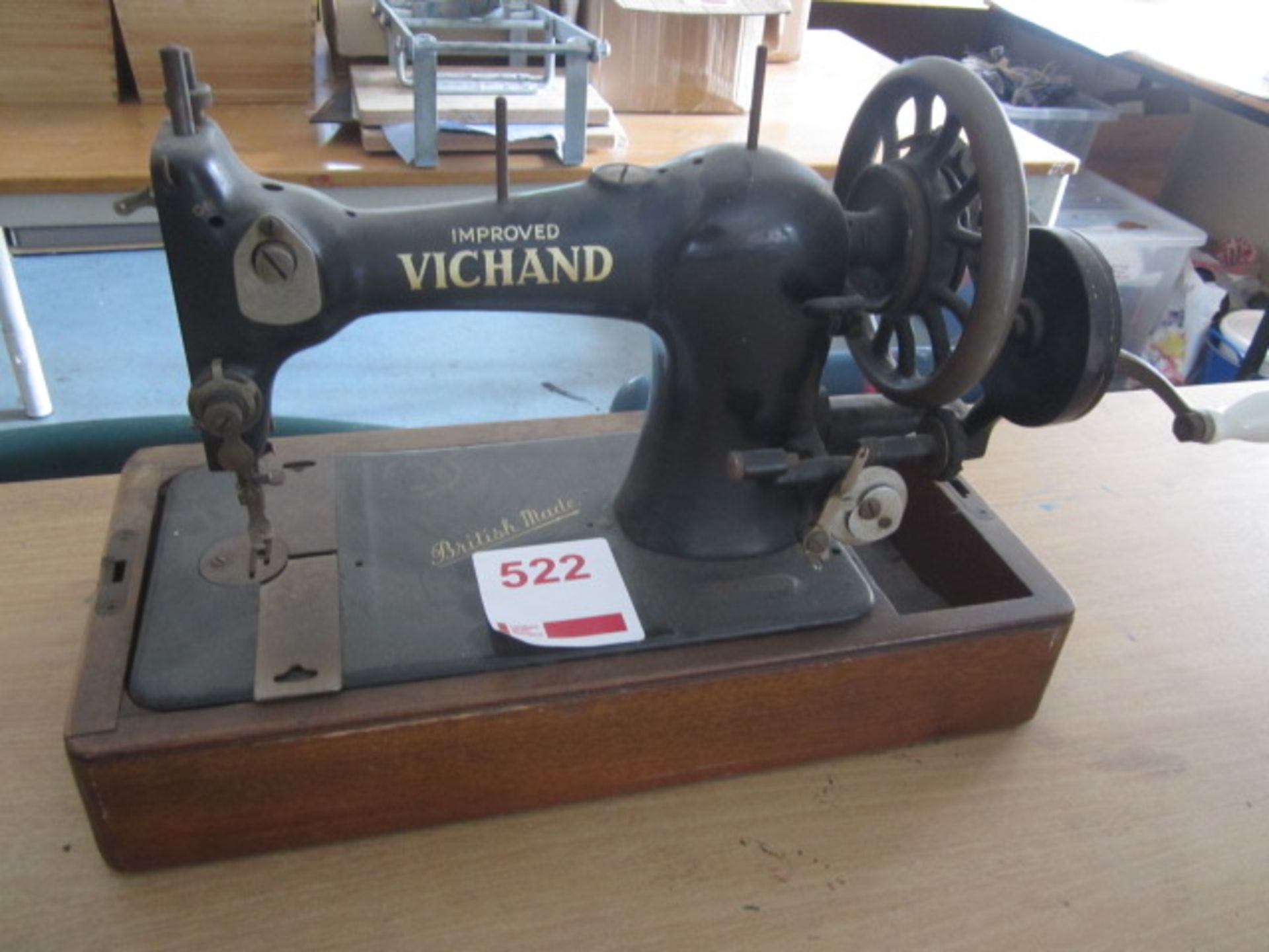 Vichand Improved hand operated sewing machine. Located at Church FarmPlease note: This lot, for