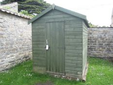 Timber tongue and groove heavy duty shed, approx. size 8' x 6'. Located at main schoolPlease note: