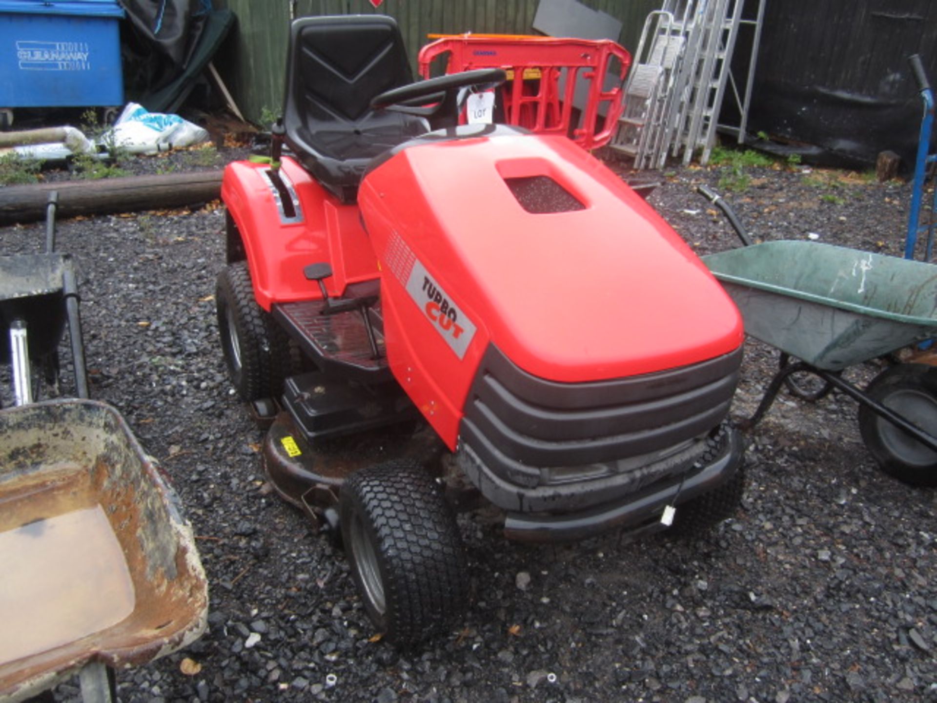 Turbo Cut 155 GTI ride on petrol mower - for spares or repairs. Located at main schoolPlease note: - Image 2 of 4