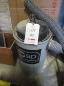 SIP portable dust extractor, 1.5HP, s/n: 20/2012, bag capacity 50 litres, 240v. Located at main