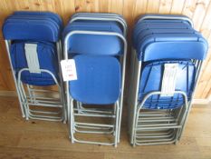 20 x folding chairs. Located at main schoolPlease note: This lot, for VAT purposes, is sold under