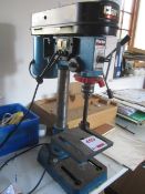 Clarke Metalworker bench top drill, model CDP5DD, 240v. Located at Church FarmPlease note: This lot,