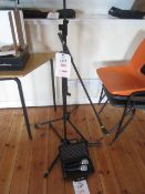 2 x Kong microphones, 2 x stands. Located at main schoolPlease note: This lot, for VAT purposes,