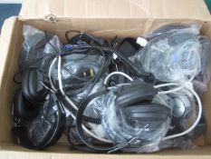 Quantity of assorted head sets. Located at Church FarmPlease note: This lot, for VAT purposes, is