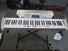 Casio CTK-496 100 song bank electric keyboard with folding stand. Located at main schoolPlease note: