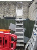 Aluminium step ladder, 8 tread. Located at main schoolPlease note: This lot, for VAT purposes, is