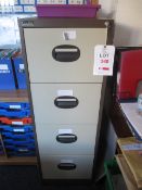 Metal four drawer and 2 x 2 drawer filing cabinets. Located at main schoolPlease note: This lot, for