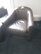 2 x leatherette bucket chairs. Located at main school